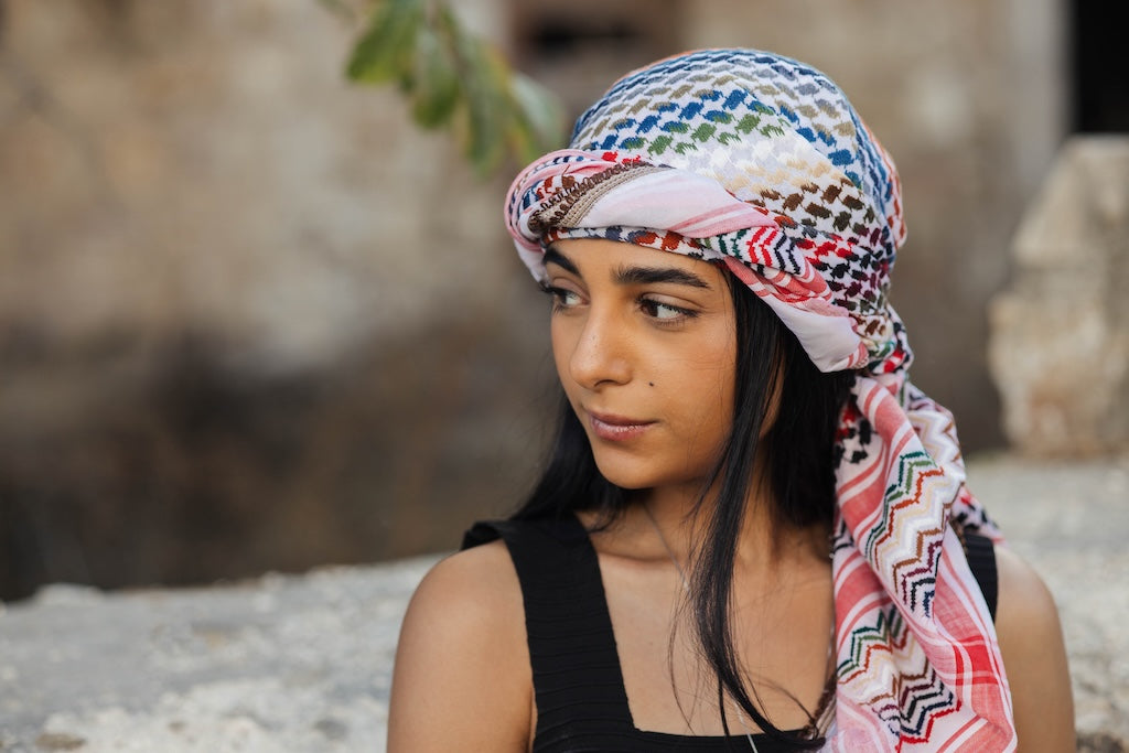 Nablus Rainbow Kufiya