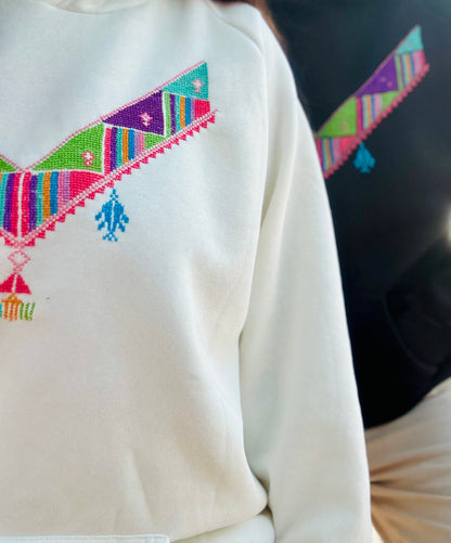 Hand Stitched Tatreez Hoodie [Preorder]